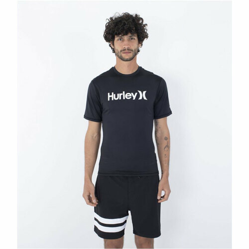 Гидромайка мужская Hurley quickdry rashguard black размер XXL 4990₽