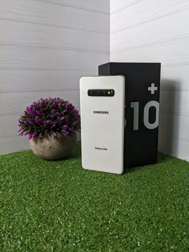 Смартфон Samsung Galaxy S10+ 8/128 ГБ, 1 SIM, синий, Snapdragon 855 ...