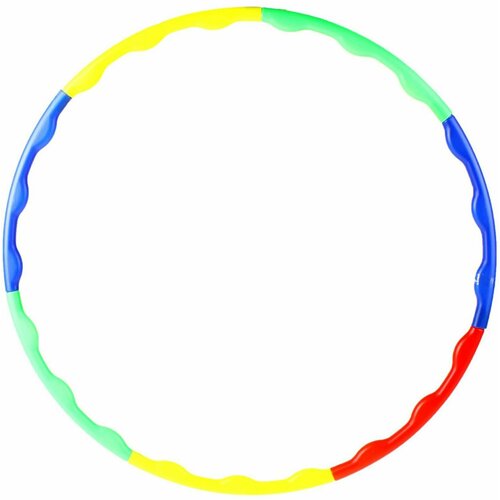 Обруч массажный разборный для занятий фитнесом хулахуп для похудения живота и боков d-70 см толщина 2 см цвета микс 687₽