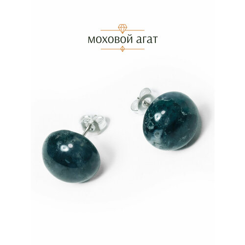 фото Серьги пусеты bl jewelry, горный хрусталь, циозит, кахолонг, аметист, обсидиан, сердолик, агат, тигровый глаз, гранат, коралл, змеевик, варисцит, нефрит, янтарь, яшма, говлит, халцедон, серый