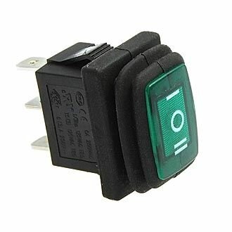 Клавишный переключатель SB008 IP65 on-off-on 13x19.2mm (RUICHI)