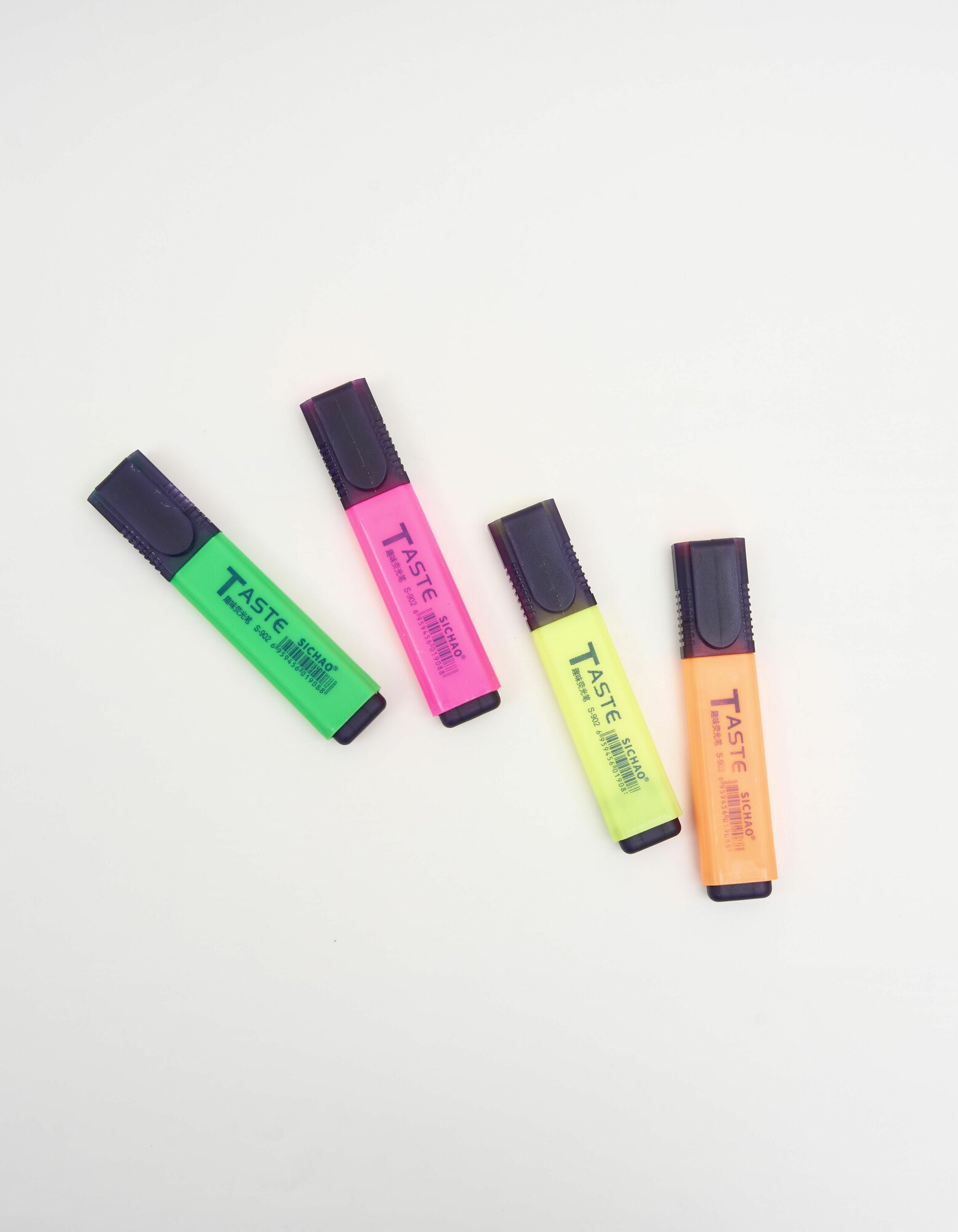 Маркеры текстовыделители. Неоновые цвета. Набор 4 шт. — фото 1