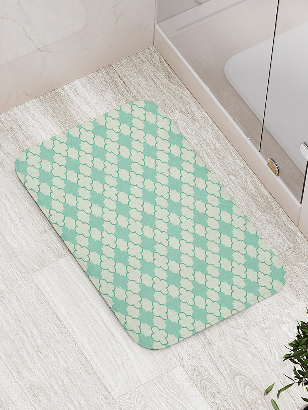 Коврик для ванной комнаты и туалета противоскользящий 