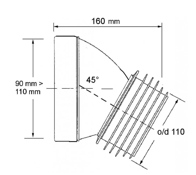 Труба фановая MRWC16 MCALPINE