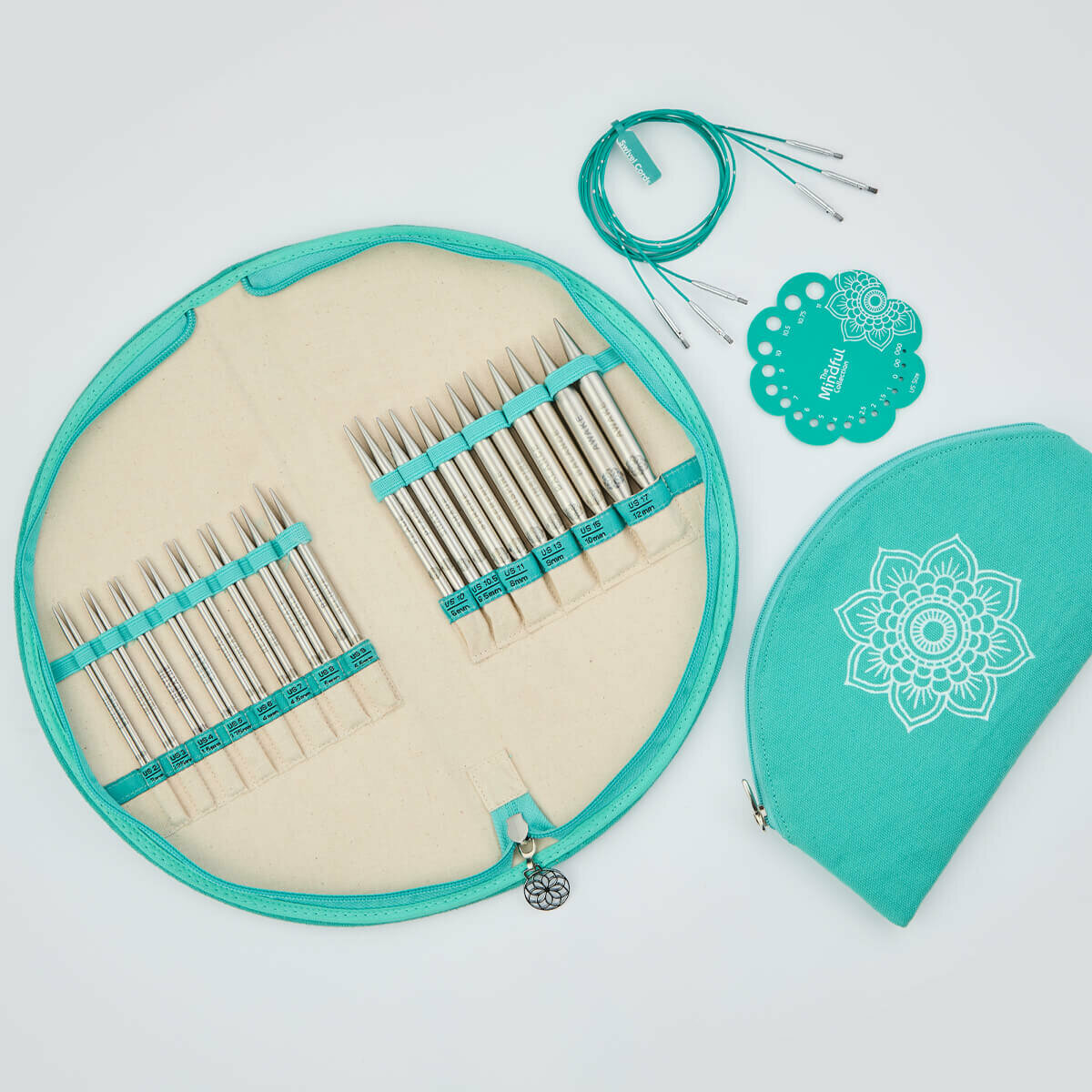 Набор спиц съемных Mindful "Affection", длина 13см, 14 размеров, KnitPro, 36303