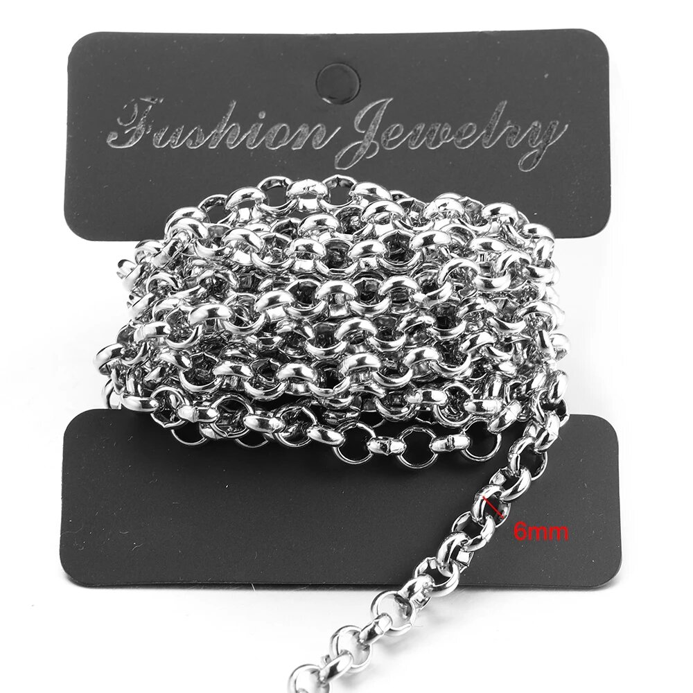 Semitree цепи из нержавеющей стали для рукоделия Width 6mm