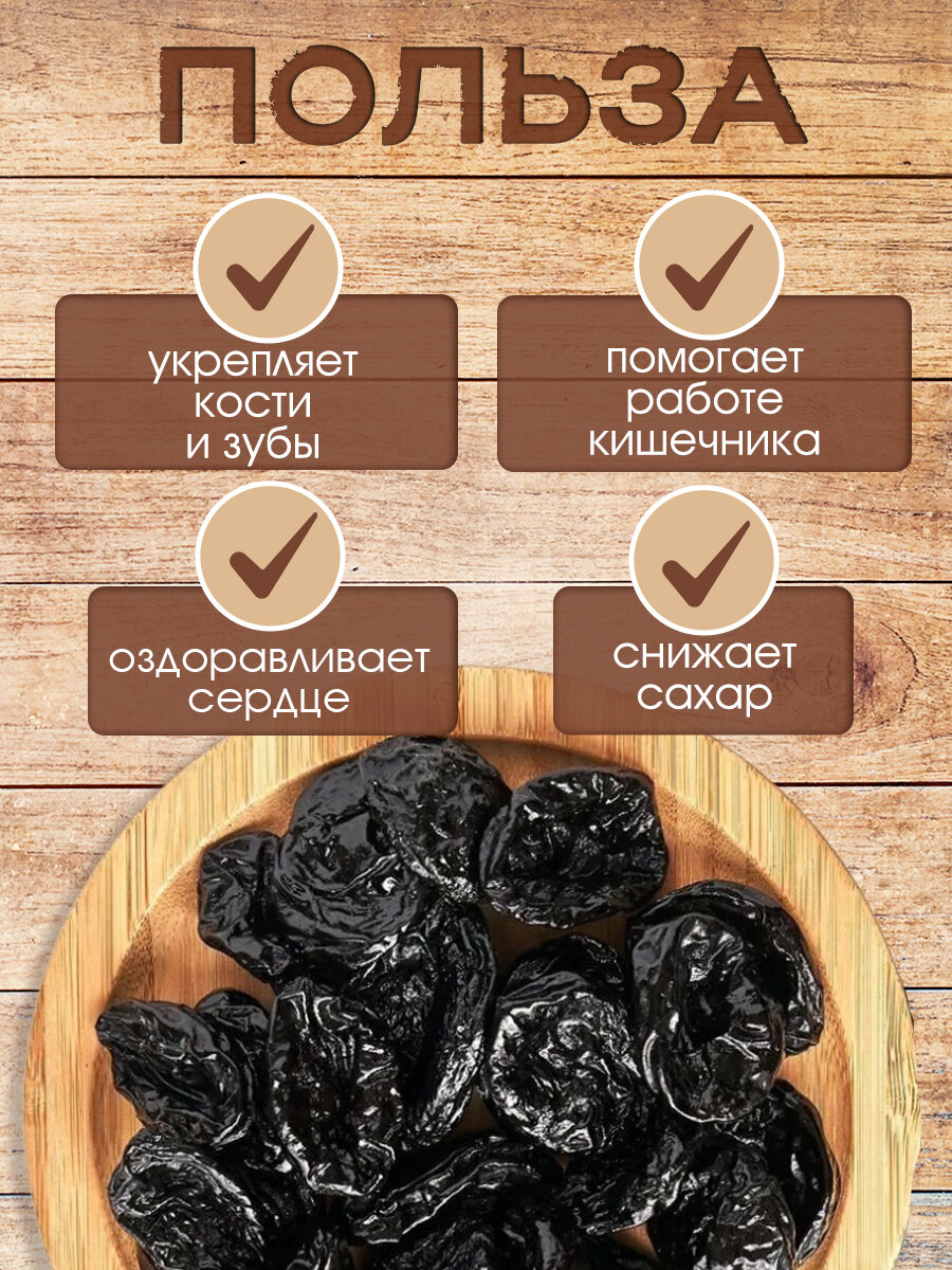 Сухофрукты Чернослив сушеный без косточек Баллончик, Полезно и Вкусно! отборный, 1 кг / 1000 г — фото 1