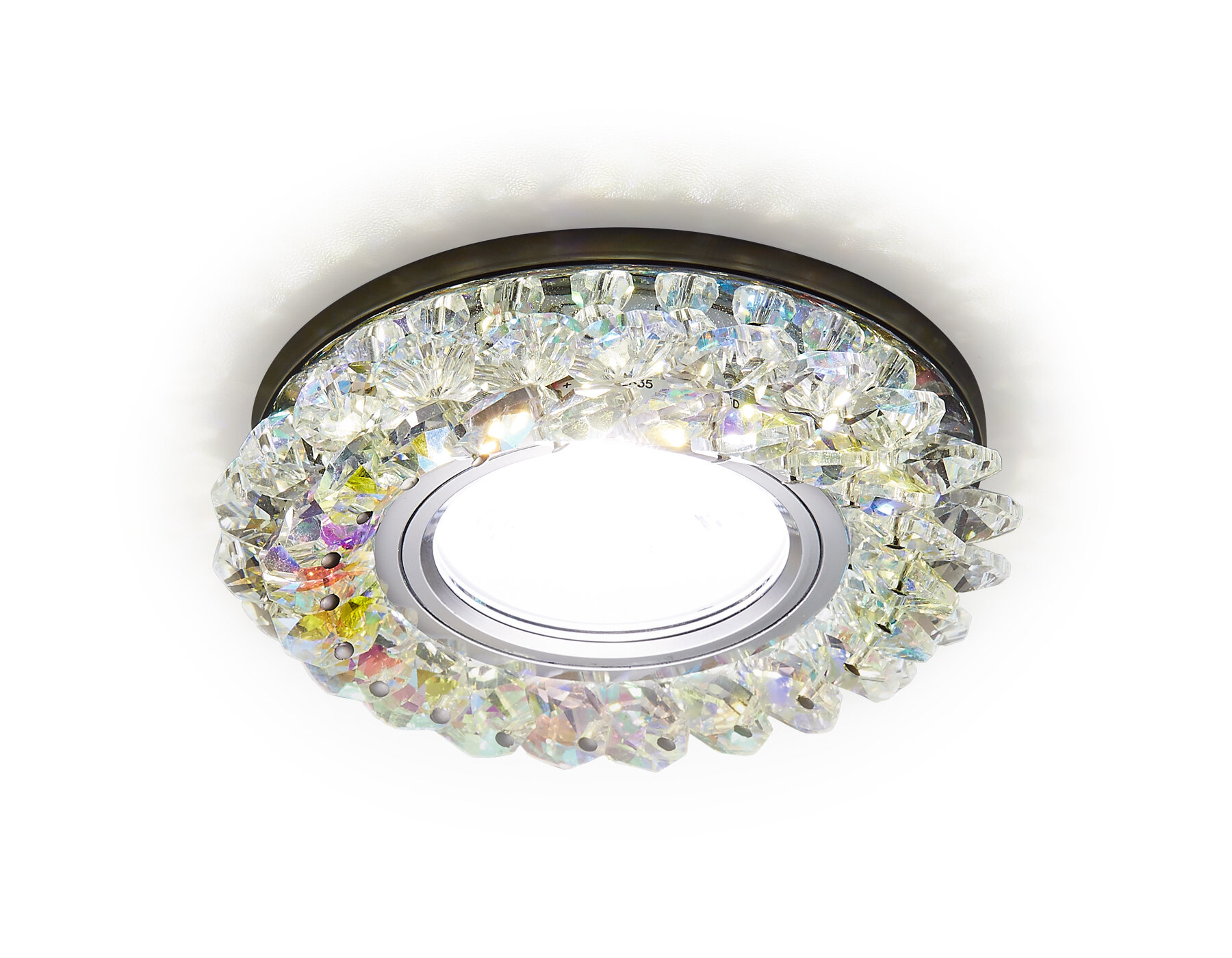 Встраиваемый точечный светильник со светодиодной подсветкой Ambrella light STANDARD SPOT S701 PR/CH/WH