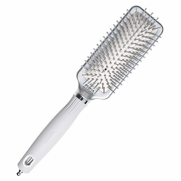 Щетка Olivia Garden Expert Care Rectangular Nylon Bristles Silver S — фото 1