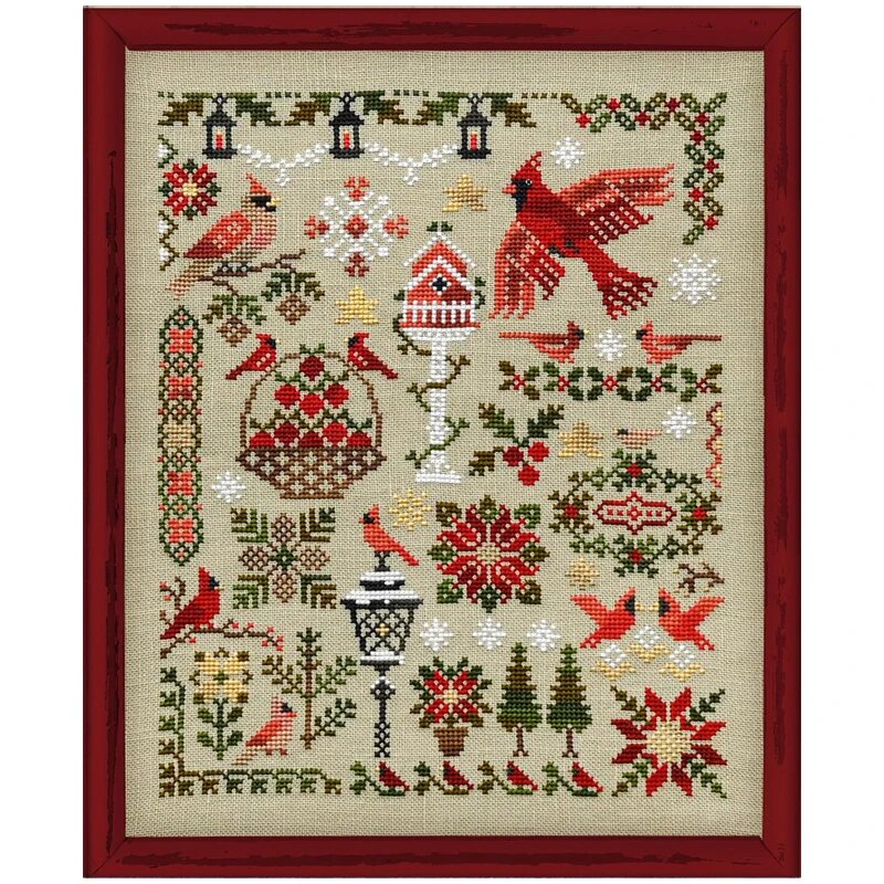 Золотая серия набор для вышивки крестом кардинал