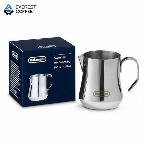 Питчер для молока DeLonghi, 350 мл, металлический, профессиональный