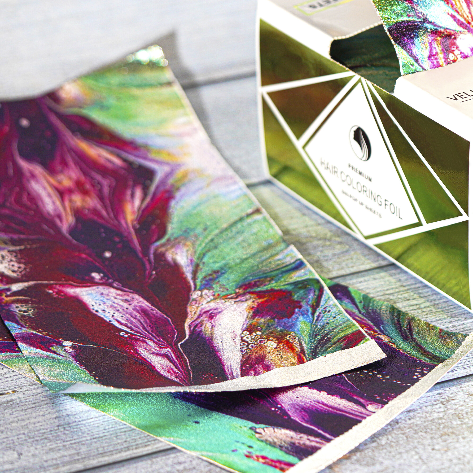 Фольга парикмахерская с рисунком - 500 листов — фото 1