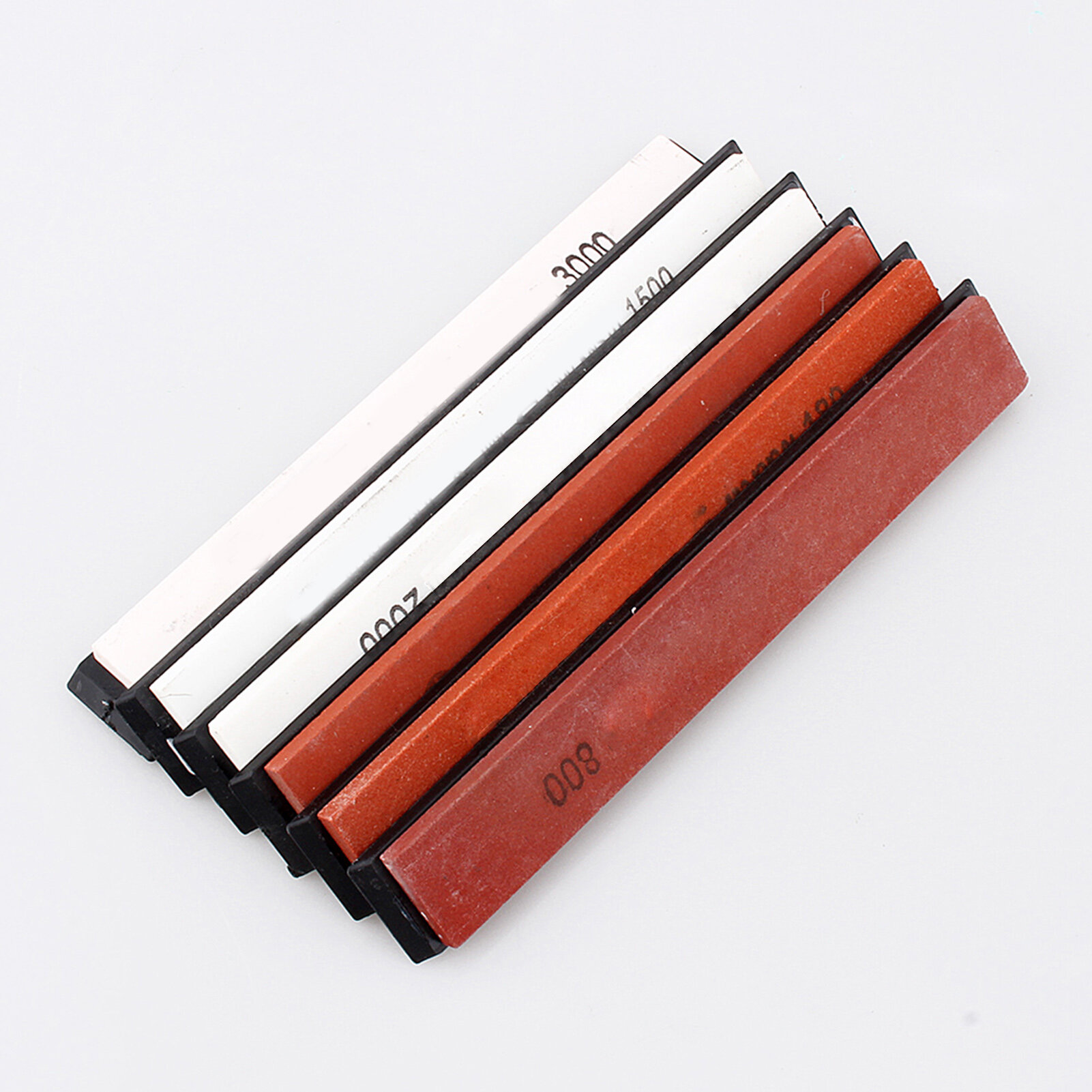 Набор точильных камней из 6 шт, зернистость 180 # 400 # 800 # 1500 # 2000 # 3000 # для кухни, универсальный камень с алмазным покрытием для острых ножей, ножниц и лезвий — фото 1