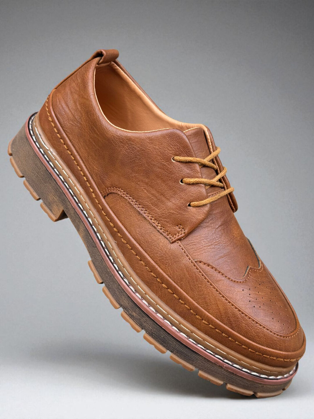 Лоферы  Туфли мужские Solid Step, из экокожи, водонепроницаемые, размер 38 39 40 41 42 43, золотой