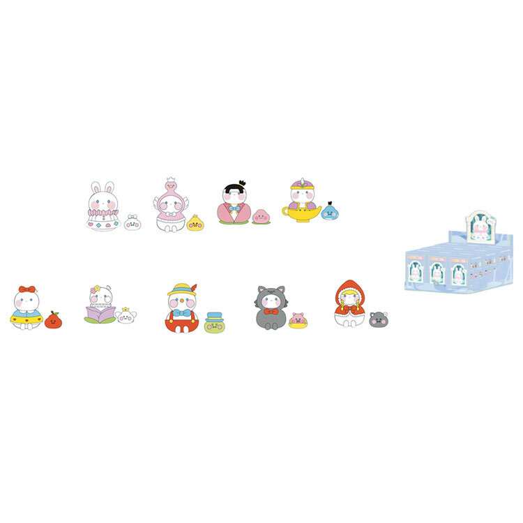 Плюшевые чармы унисекс POP MART Bobo&coco Fairy Tale Book Collection, 9 шт.