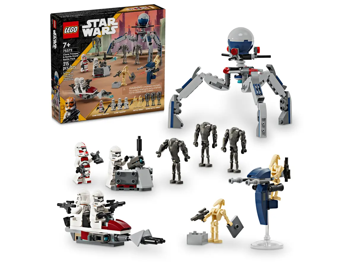 Конструктор LEGO Star Wars 75372 Clone Trooper & Battle Droid Battle Pack