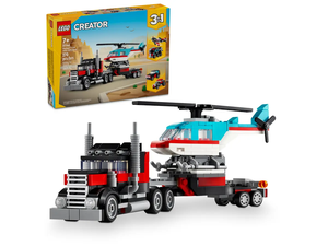 Конструктор LEGO Creator 31146 Flatbed Truck with Helicopter, 270 дет.