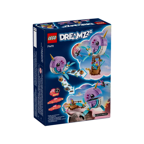 конструктор lego trolls 41252 воздушный шар поппи LEGO DREAMZzz 71472 Izzie's Narwhal Hot-Air Balloon, 156 дет.