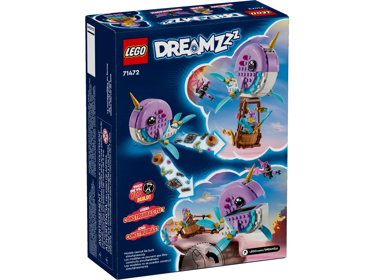 LEGO DREAMZzz 71472 Izzie's Narwhal Hot-Air Balloon, 156 дет.