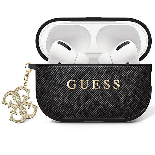 Чехол CG Mobile Guess Saffiano 4G Charm для AirPods Pro 2 (2022) чёрный