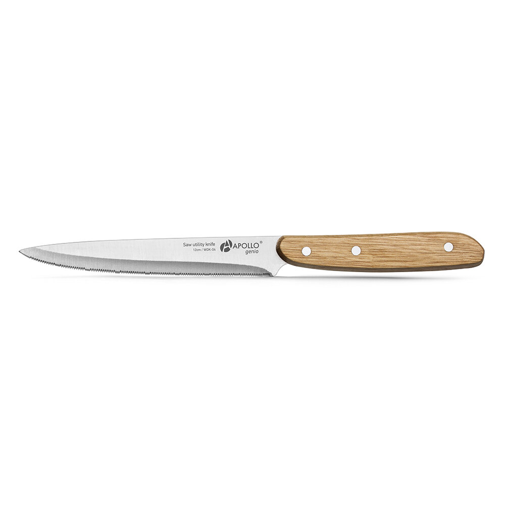 Нож для нарезки APOLLO genio Woodstock с деревянной ручкой 13 см