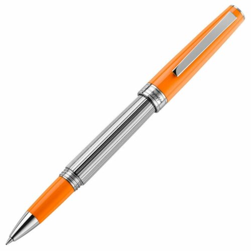 Ручка-роллер Montegrappa Armonia Duetto Orange Steel. Артикул ARMD-OR-RB