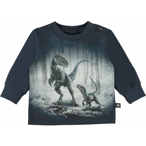 фото Лонгслив molo, размер 104, серебряный, серый