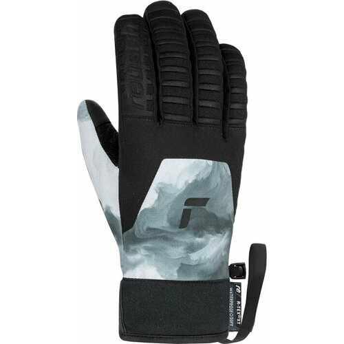 фото Перчатки reusch, размер 7, черный, серый