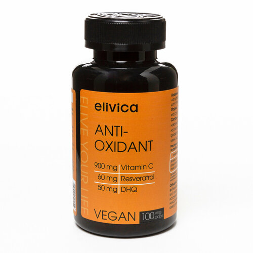 БАД Elivica Антиоксидант (Antioxidant) 638 мг, 100 капсул