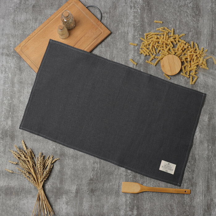 фото Полотенце Этель ECO grey 40х70см, 100% лён, 245 г/м2