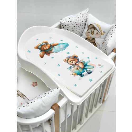 Доска для пеленания BUBO BABY PRESTIGE 80х53 см на пластиковой основе