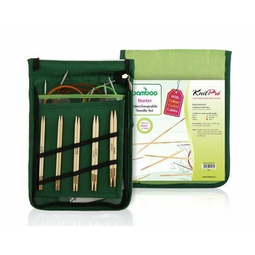 Набор Starter съемных спиц Bamboo, KnitPro, 22541 набор special interchangeable needle set съемных спиц bamboo knitpro 22565