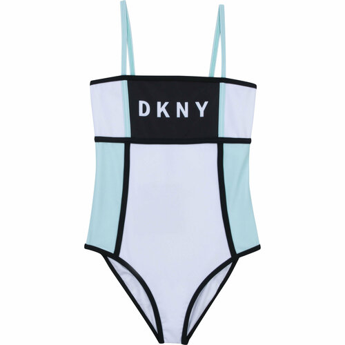 фото Купальник dkny, размер 152, белый, зеленый