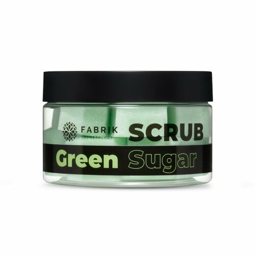 Скраб для тела Fabrik Cosmetology Sugar Green Scrub сахарный 200 г скраб для тела fabrik сахарный sugar yellow scrub 200 г