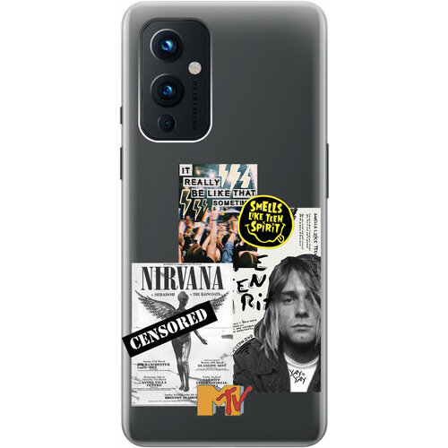 Силиконовый чехол на OnePlus 9, ВанПлюс 9 с 3D принтом Nirvana прозрачный силиконовый чехол на oneplus 9 ванплюс 9 с 3d принтом the nineties прозрачный