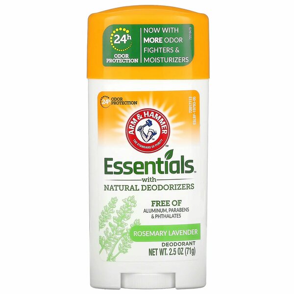 Arm & Hammer, Essentials Natural — дезодорант, для мужчин и женщин, свежий аромат, 71 г (2,5 унции)