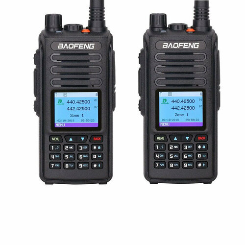 клипса на пояс для рации tyt md 390 baofeng dm 1702 dm x Комплект Радиостанций Baofeng DM-1702 GPS (2шт)