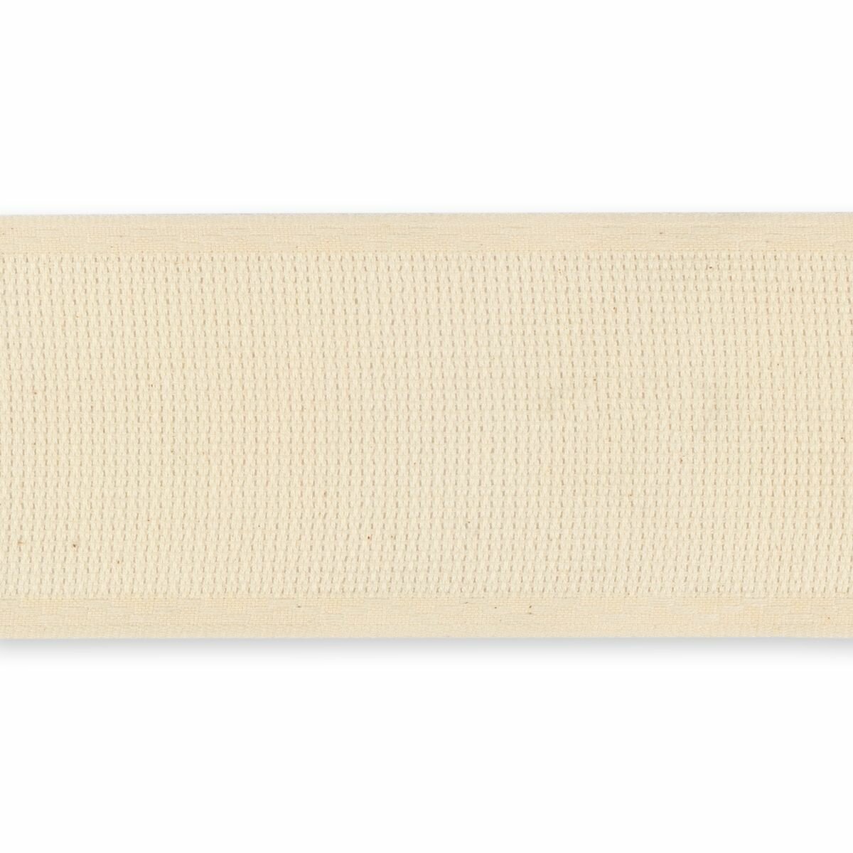 Канва-лента Aida №14 - 1 м. (цвет: кремовый, 100% хлопок, ширина 70 мм.)
