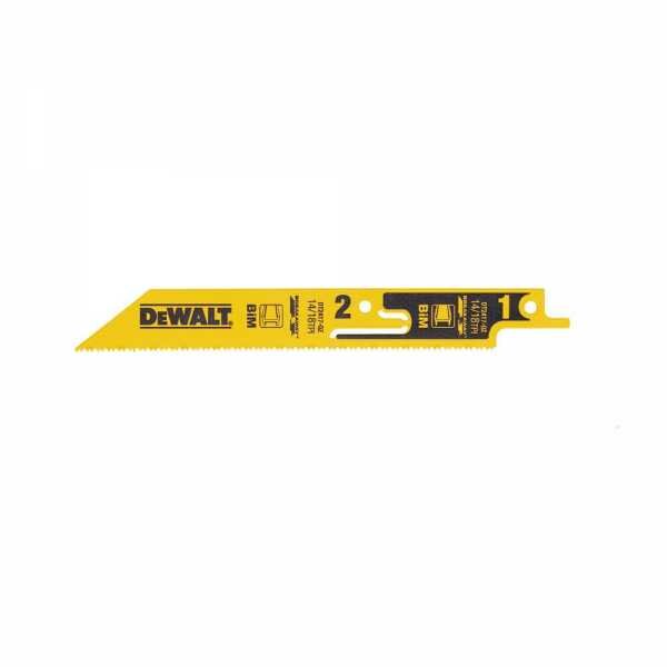 Полотно для сабельной пилы по металлу DeWalt Away 14/18TPI 152мм (5шт) DT2417-QZ - фото №7
