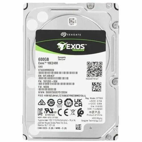 Seagate 600 ГБ Серверный жесткий диск EXOS 300000₽