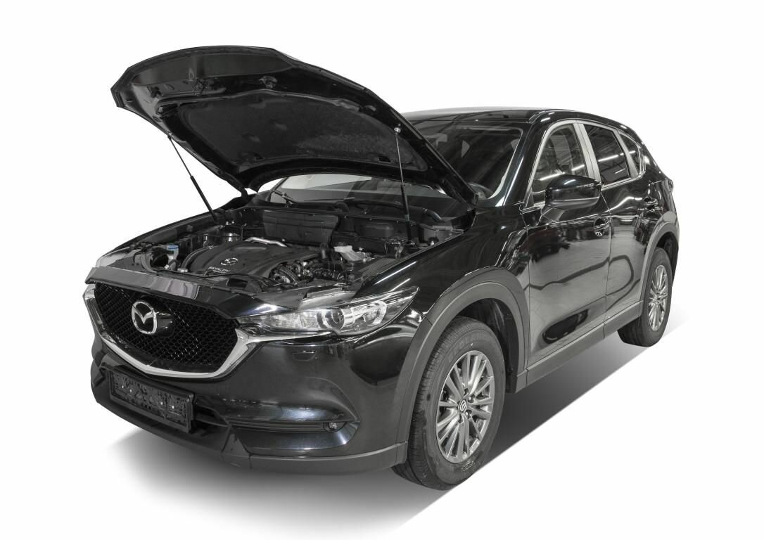 Амортизаторы капота Mazda CX-5 2011-2015; 2015-2017; 2017- автоупор UMACX5021