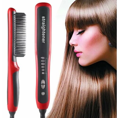 Расчёска- выпрямитель электрическая для всех типов волос Hair straightener расческа beurer для выпрямления волос керамическая расческа с ионизацией расческа выпрямитель