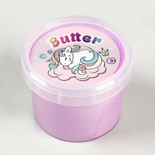 Слайм «Стекло», серия Butter, фиолетовый цвет, 75 г