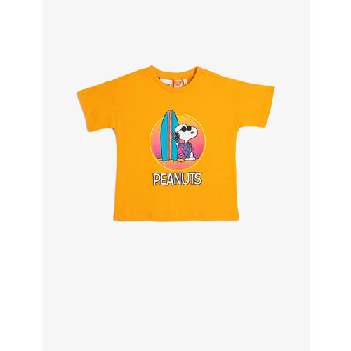 Футболка KOTON, размер 6-9 месяцев, оранжевый футболка koton размер 6 9 месяцев лиловый