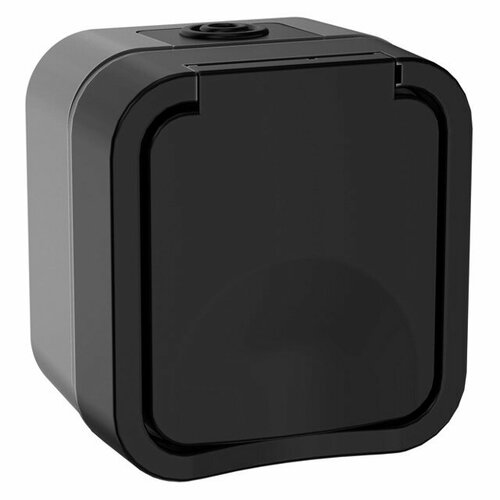 Розетка 1 пост iek tors 16а ip55 графит 1741₽