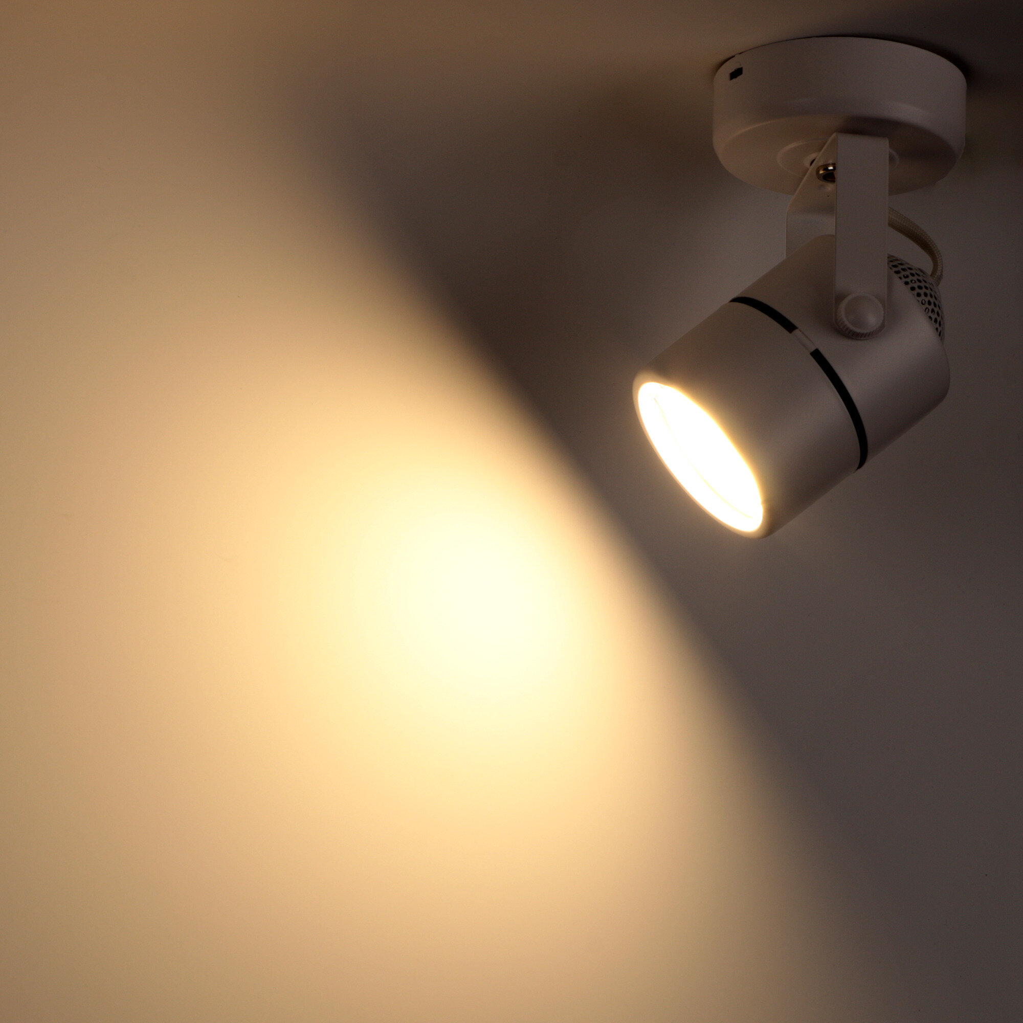 Светильник накладной Arton, поворотный, цилиндр, 60х90х140мм, GU10, металл, белый, настенно-потолочный светильник для гостиной, кухни, Ritter 59962 3