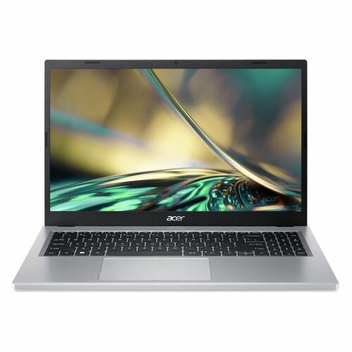 Ноутбук Acer Aspire 3 A315-510P-C4W1 NX. KDHCD.00D, 15.6", IPS, Intel N-series N100 0.8ГГц, 4-ядерный, 8ГБ LPDDR5, 256ГБ SSD, Intel UHD Graphics, без операционной системы, серебристый
