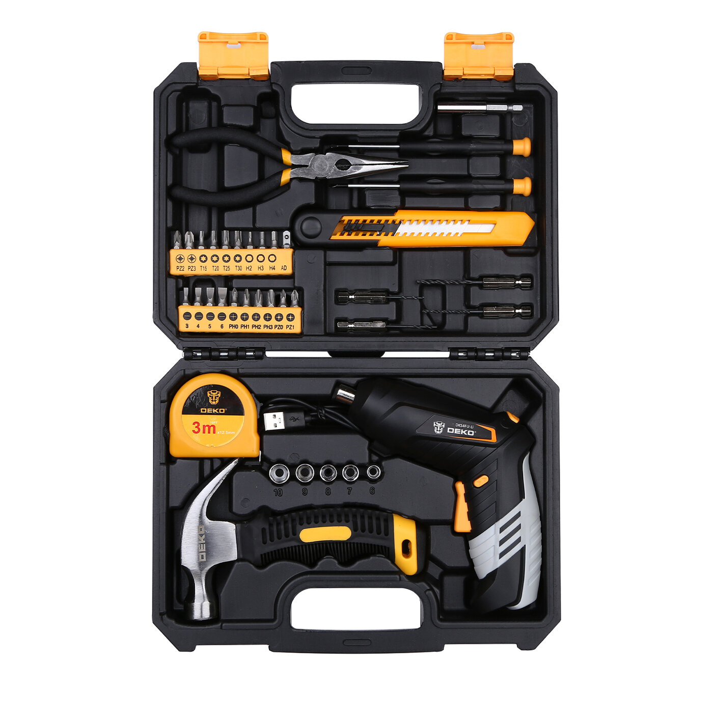 фото Аккумуляторная отвертка DEKO DKS4FU-Li 1.3 А·ч 4 В кейс набор 36 предметов