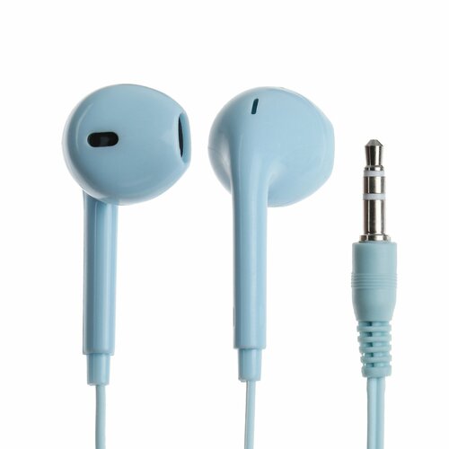 Наушники U19 проводные вкладыши 1 м Jack 35 мм синие 361₽