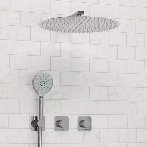 Изображение товара Душевая система скрытого монтажа с тропическим душем WasserKRAFT, Хром